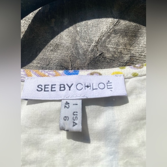 See By Chloe Purple Sleeveless Dress with Patterned Sequins - Picture 7 of 14